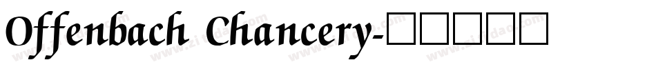 Offenbach Chancery字体转换